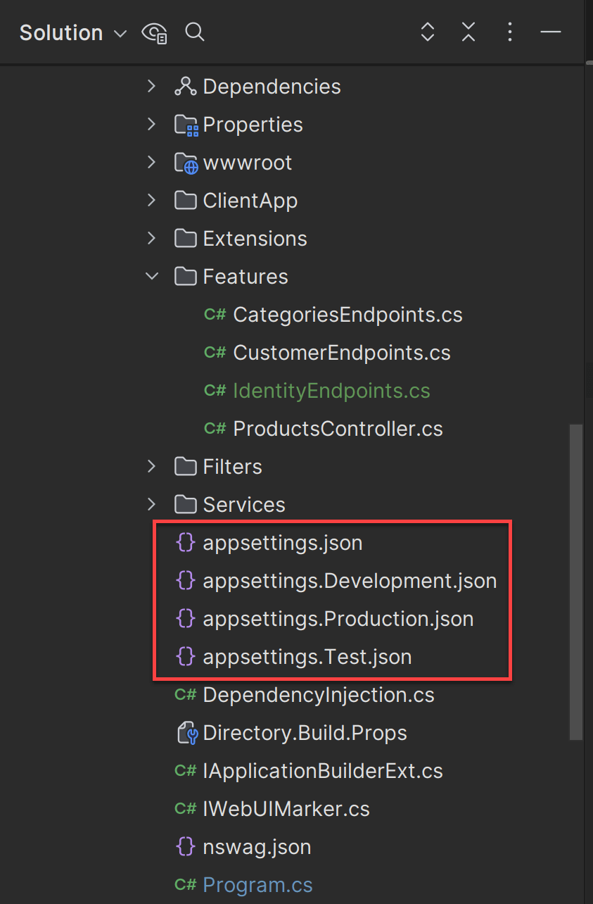 Rider - non-nested files